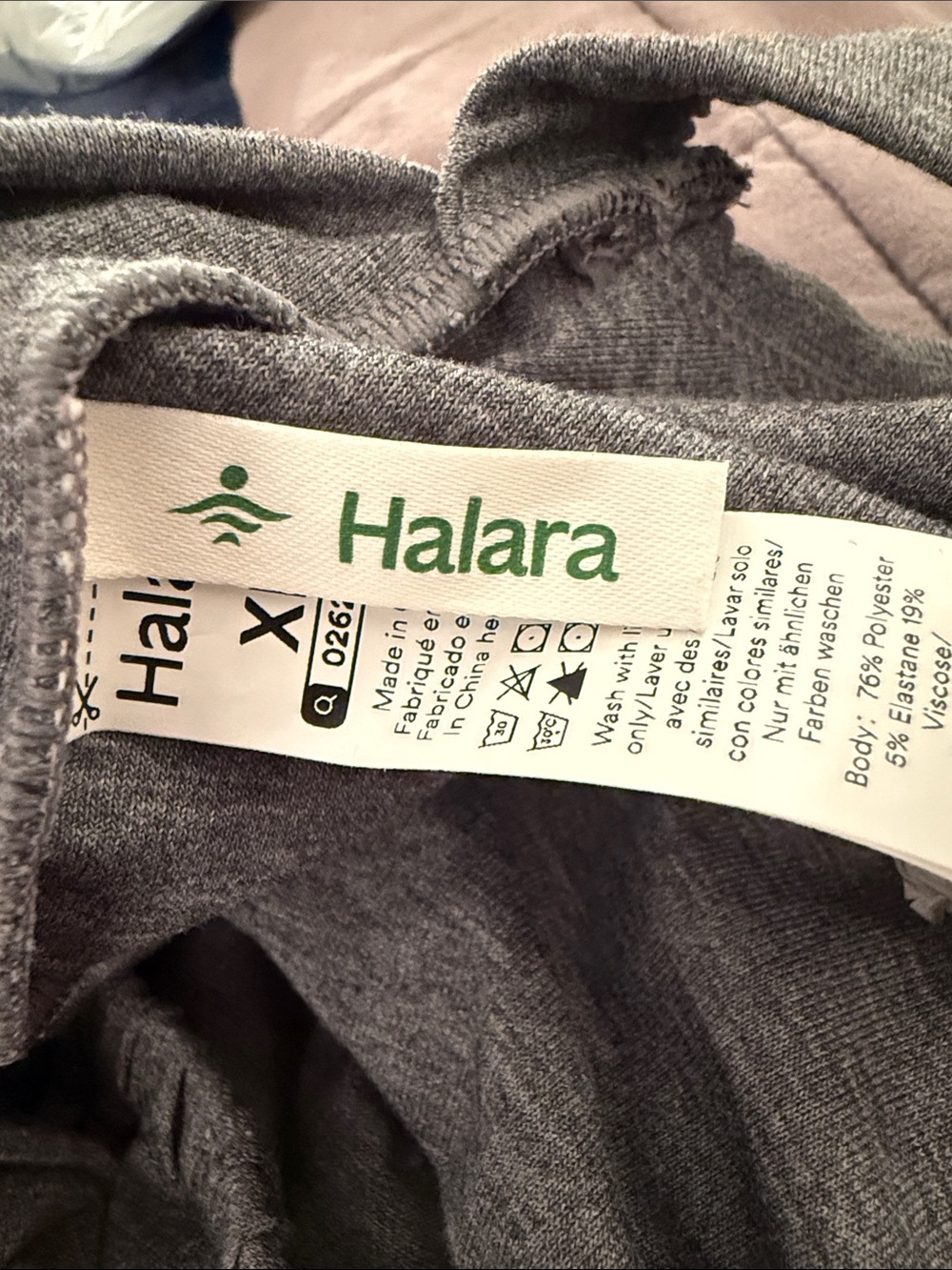 HALARA U Neck Pocket Harem Casual Jumpsuit-Easy Peezy Edition Heather Charcoal - Picture 10 of 10